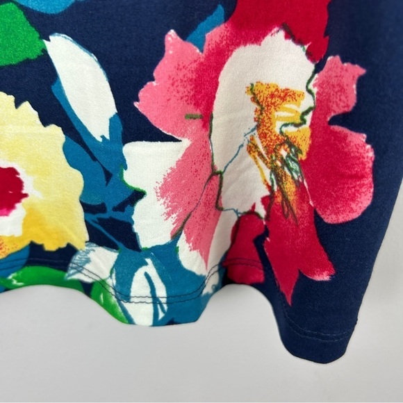 The Pioneer Woman Floral Colourful 3/4 Sleeves Top Large Blue Multicolour - Picture 9 of 13